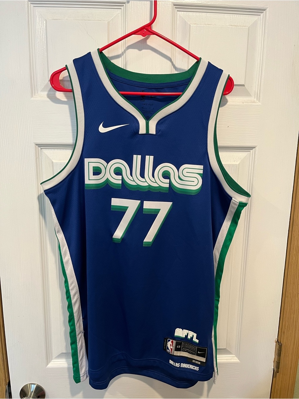 Nike Blue Luka Doncic Swingman City Edition Jersey